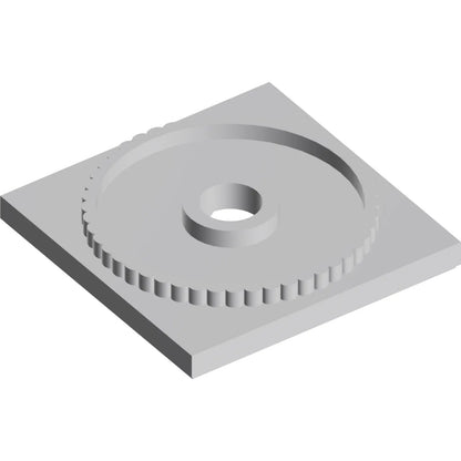 Teil 61485 - Drehteller 4 x 4, quadratische Basis, verriegelbar