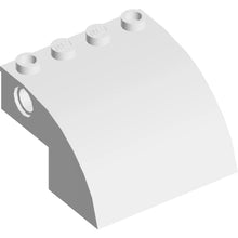 Part 61487 - Slope, Curved 4 x 4 x 2 with 4 Studs and Pin Holes