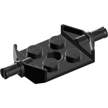 Part 47720 - Plate, Modified 2 x 2 with Wheels Holder Wide - Technic Pins