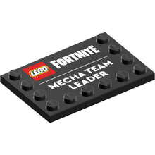 Part 6180pb206 - Tile, Modified 4 x 6 with Studs on Edges with LEGO Fortnite Logo and 'MECHA TEAM LEADER' Pattern