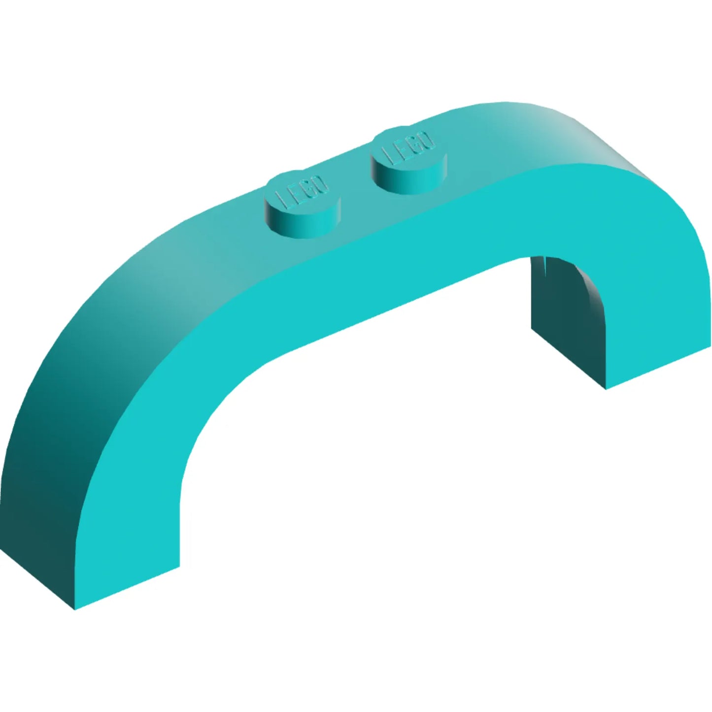 Teil 6183 - Bogen 1 x 6 x 2 gebogene Oberseite