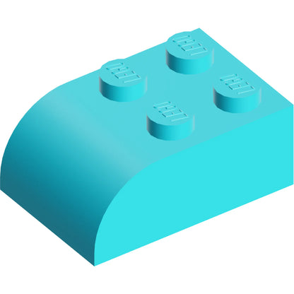 Part 6215 - Slope, Curved 3 x 2 with 4 Studs