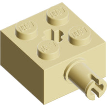 Teil 6232 - Stein, Modifiziert 2 x 2 mit Stift und Achsloch
