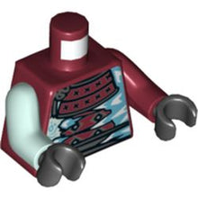 Part 973pb3538c01 - Torso Ninjago Armor with Ice Spikes Pattern / Dark Red Arm Left / Light Aqua Arm Right / Black Hands