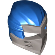 Part 66953pb01 - Minifigure, Headgear Ninjago Wrap Type 7 with 4 Slits on Front with Molded Flat Silver Armor Pattern