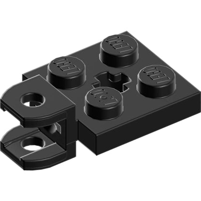 Part 63082 - Plate, Modified 2 x 2 with Tow Ball Socket, Short, Flattened with Holes and Axle Hole in Center