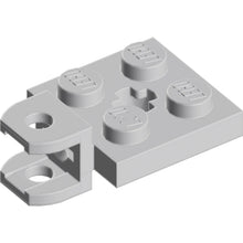Part 63082 - Plate, Modified 2 x 2 with Tow Ball Socket, Short, Flattened with Holes and Axle Hole in Center
