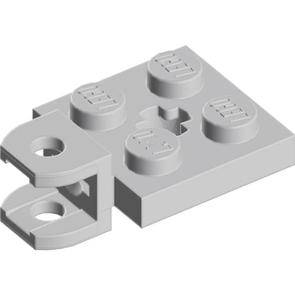 Part 63082 - Plate, Modified 2 x 2 with Tow Ball Socket, Short, Flattened with Holes and Axle Hole in Center