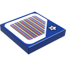 Part 3068pb1384 - Tile 2 x 2 with Super Mario Scanner Code Super Star Block Pattern (Sticker) - Sets 30389 / 71367 / 71377 / 71383 / 71388 / 71400 / 71419 / 71435 / 71437 / 71441
