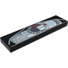 Part 2431pb798 - Tile 1 x 4 with Dashboard Display with Car Outline and Silver and Red Speedometer Gauge Pattern