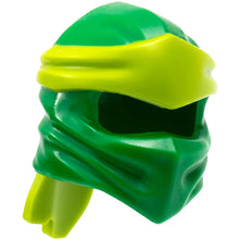 Part 40925pb19 - Minifigure, Headgear Ninjago Wrap Type 4 with Molded Lime Headband  Pattern
