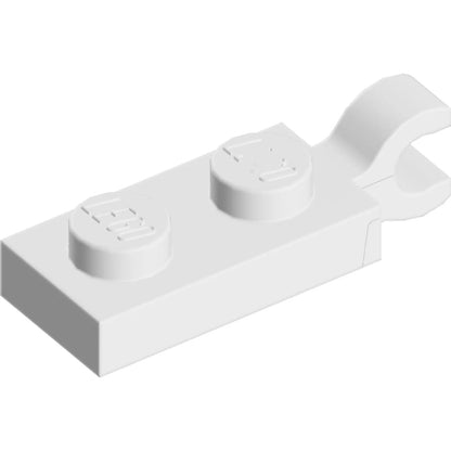 Part 63868 - Plate, Modified 1 x 2 with Clip on End (Horizontal Grip)