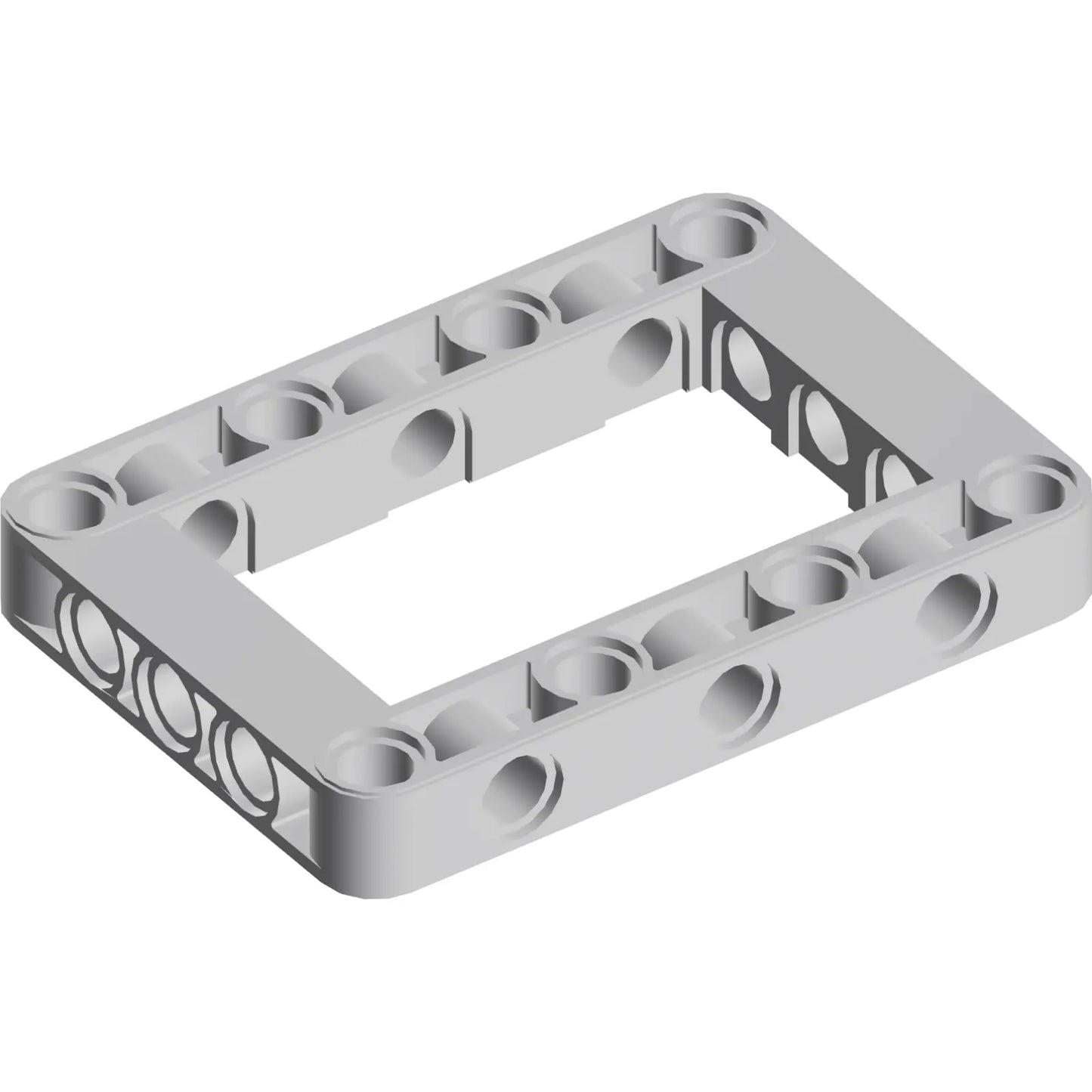 Teil 64179 - Technik, Liftarm, modifizierter Rahmen, dick, 5 x 7, offene Mitte