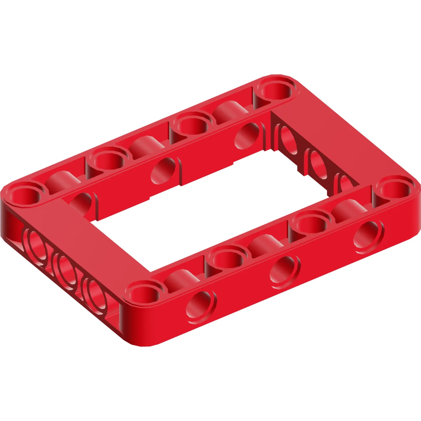 Teil 64179 - Technik, Liftarm, modifizierter Rahmen, dick, 5 x 7, offene Mitte