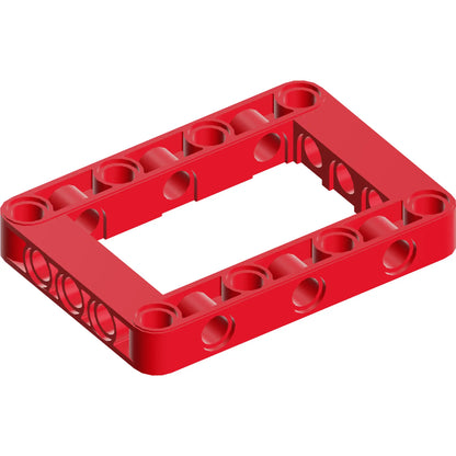 Teil 64179 - Technik, Liftarm, modifizierter Rahmen, dick, 5 x 7, offene Mitte