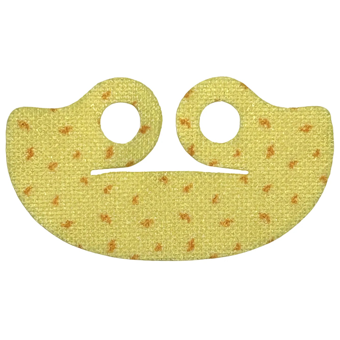 Part 102192pb01 - Minifigure Cape Cloth, Very Short Wide Collar (Shawl) with Orange Swirls / Feathers Pattern