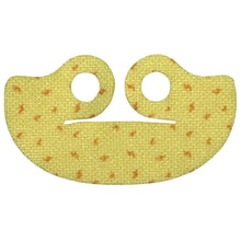 Part 102192pb01 - Minifigure Cape Cloth, Very Short Wide Collar (Shawl) with Orange Swirls / Feathers Pattern