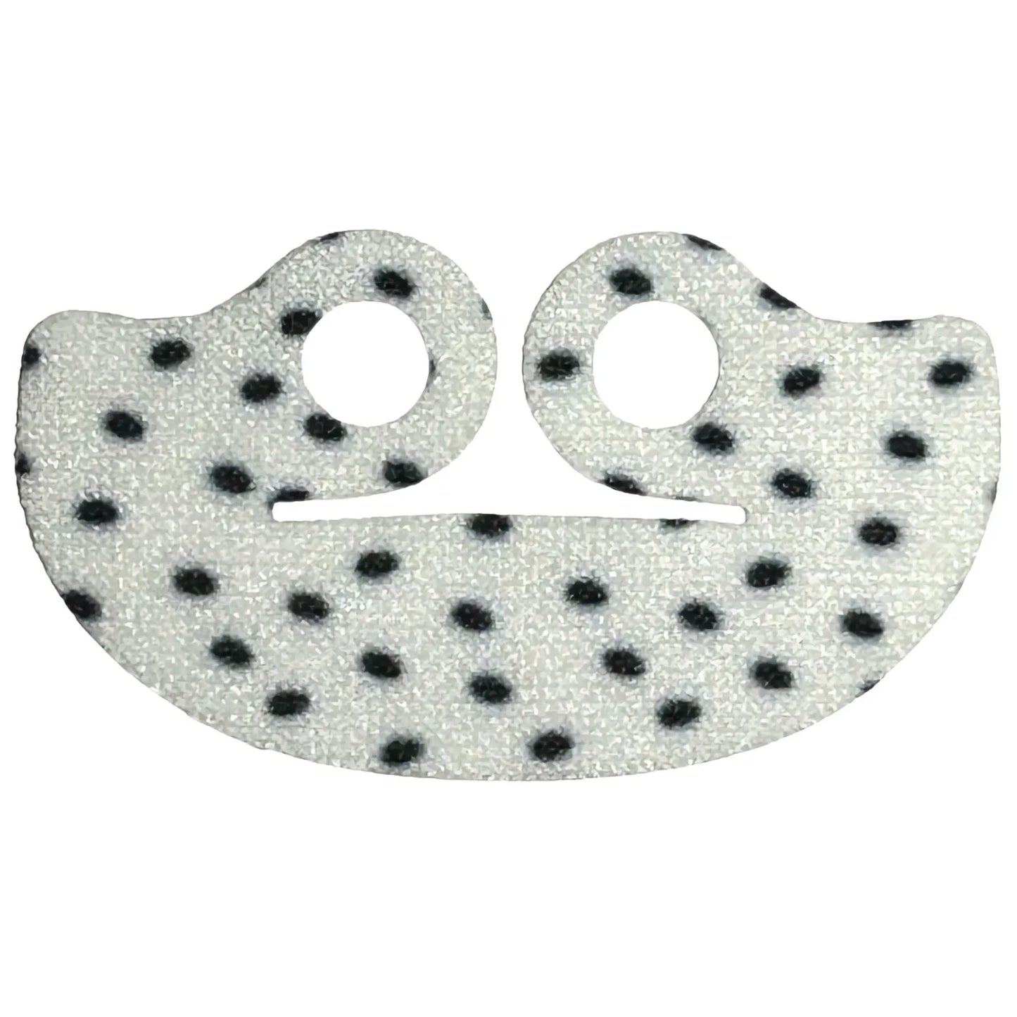 Part 102192pb02 - Minifigure Cape Cloth, Very Short Wide Collar (Shawl) with Black Fur Spots Pattern