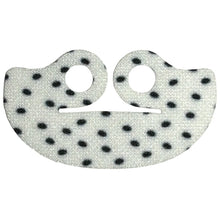 Part 102192pb02 - Minifigure Cape Cloth, Very Short Wide Collar (Shawl) with Black Fur Spots Pattern