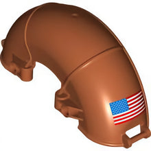 Part 4458pb01a - Technic, Panel Car Mudguard Arched 15 x 5 x 7 with USA Flag Pattern Side A