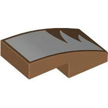 Part 11477pb188R - Slope, Curved 2 x 1 x 2/3 with White Fur Pattern Model Right Side