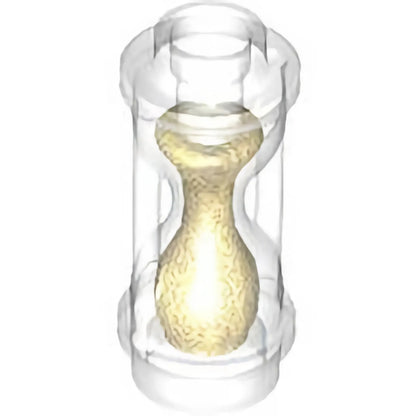 Part 23945pb03 - Minifigure, Utensil Hourglass with Molded Pearl Gold Sand Pattern