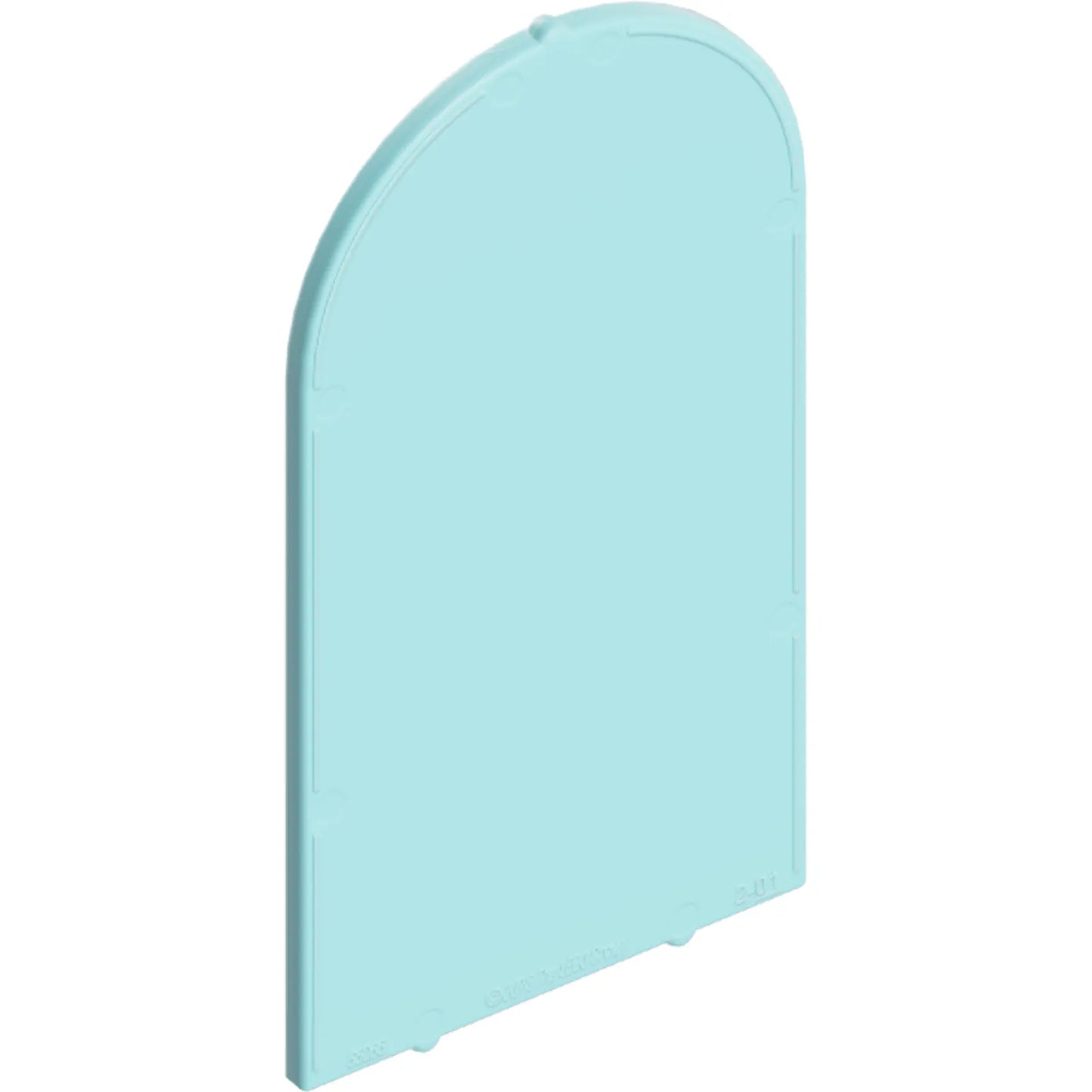 Part 65066 - Glass for Door Frame 1 x 6 x 7 Arched with Notches and Rounded Pillars