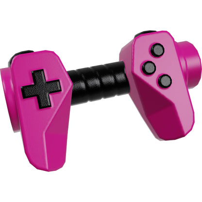 Part 65080pb02 - Minifigure, Utensil Game Controller, Holes on Sides for Bar with Black Buttons and Center Handle Pattern