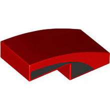 Part 11477pb197 - Slope, Curved 2 x 1 x 2/3 with Black Curved Stripe Pattern on Both Sides