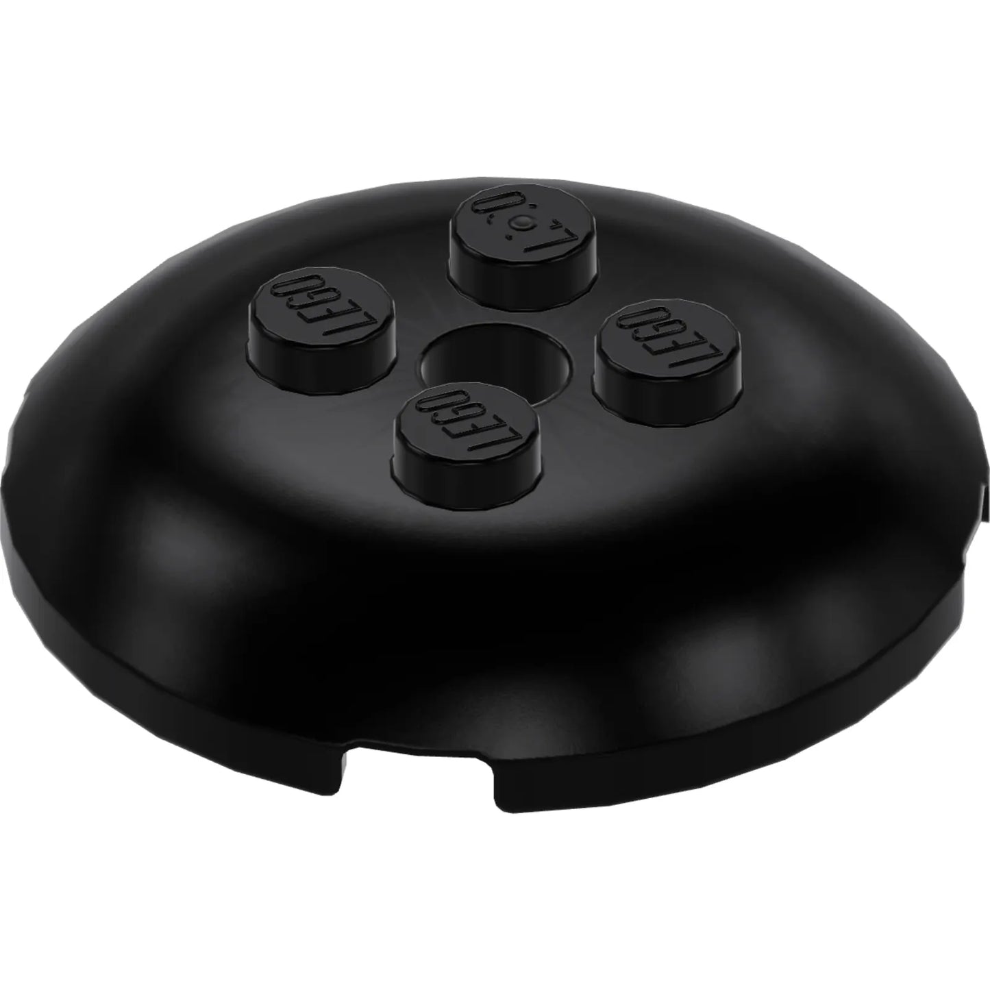 Part 65138 - Brick, Round 4 x 4 x 2/3 Dome Top with Hole