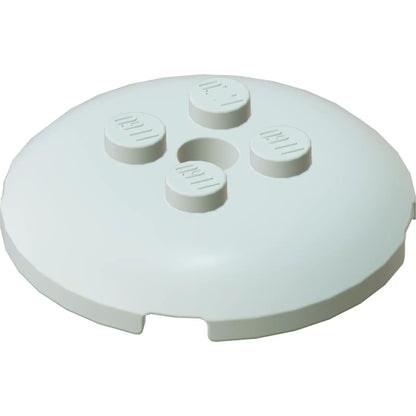 Part 65138 - Brick, Round 4 x 4 x 2/3 Dome Top with Hole