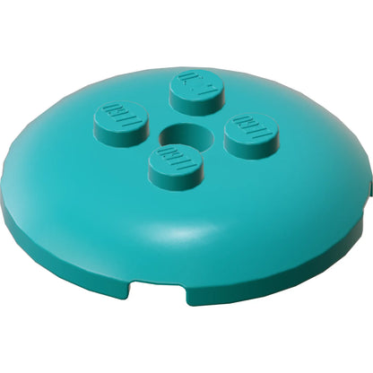 Part 65138 - Brick, Round 4 x 4 x 2/3 Dome Top with Hole