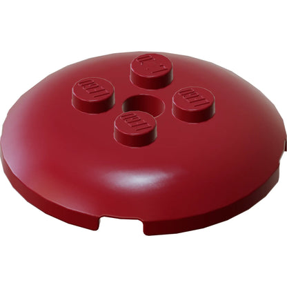Part 65138 - Brick, Round 4 x 4 x 2/3 Dome Top with Hole