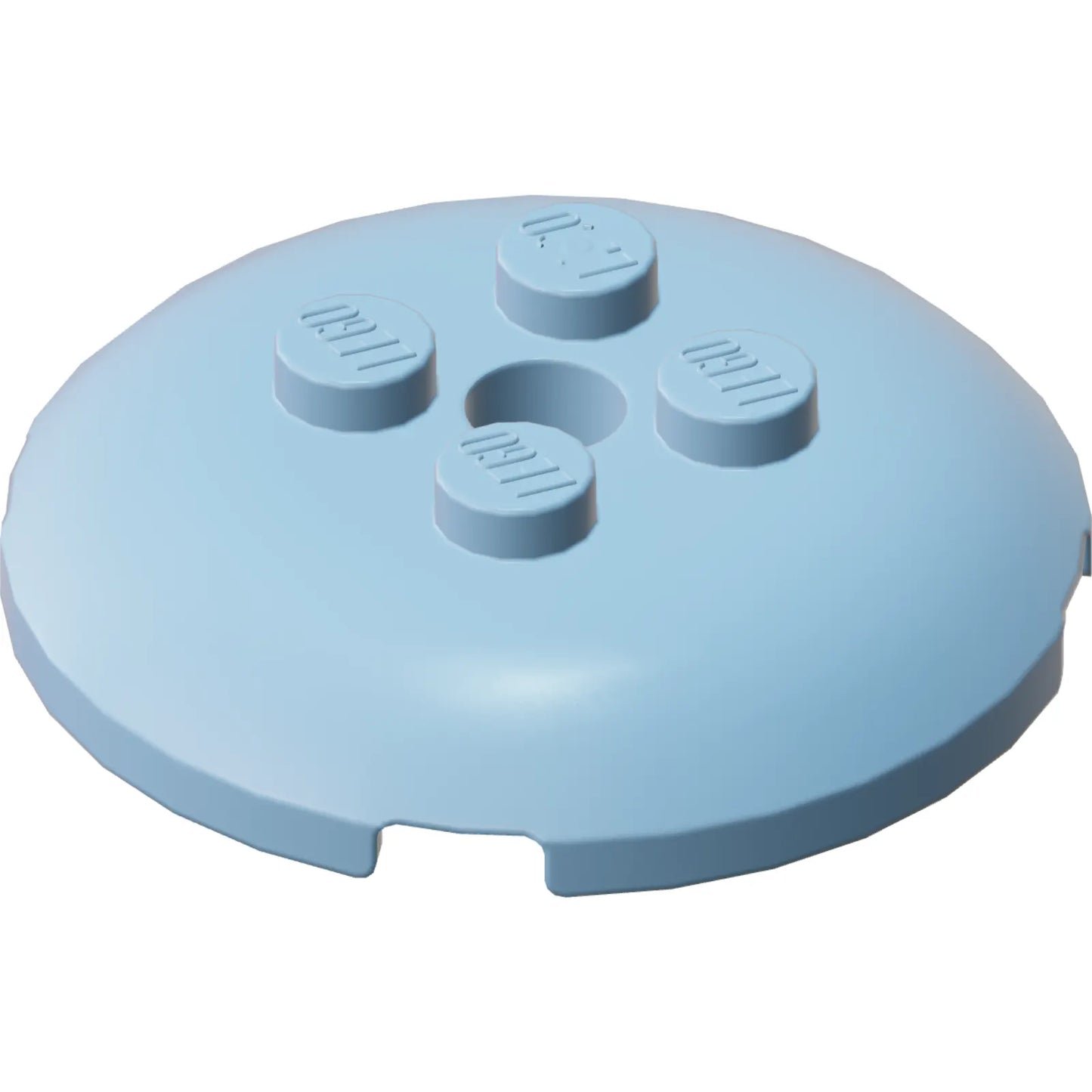 Part 65138 - Brick, Round 4 x 4 x 2/3 Dome Top with Hole