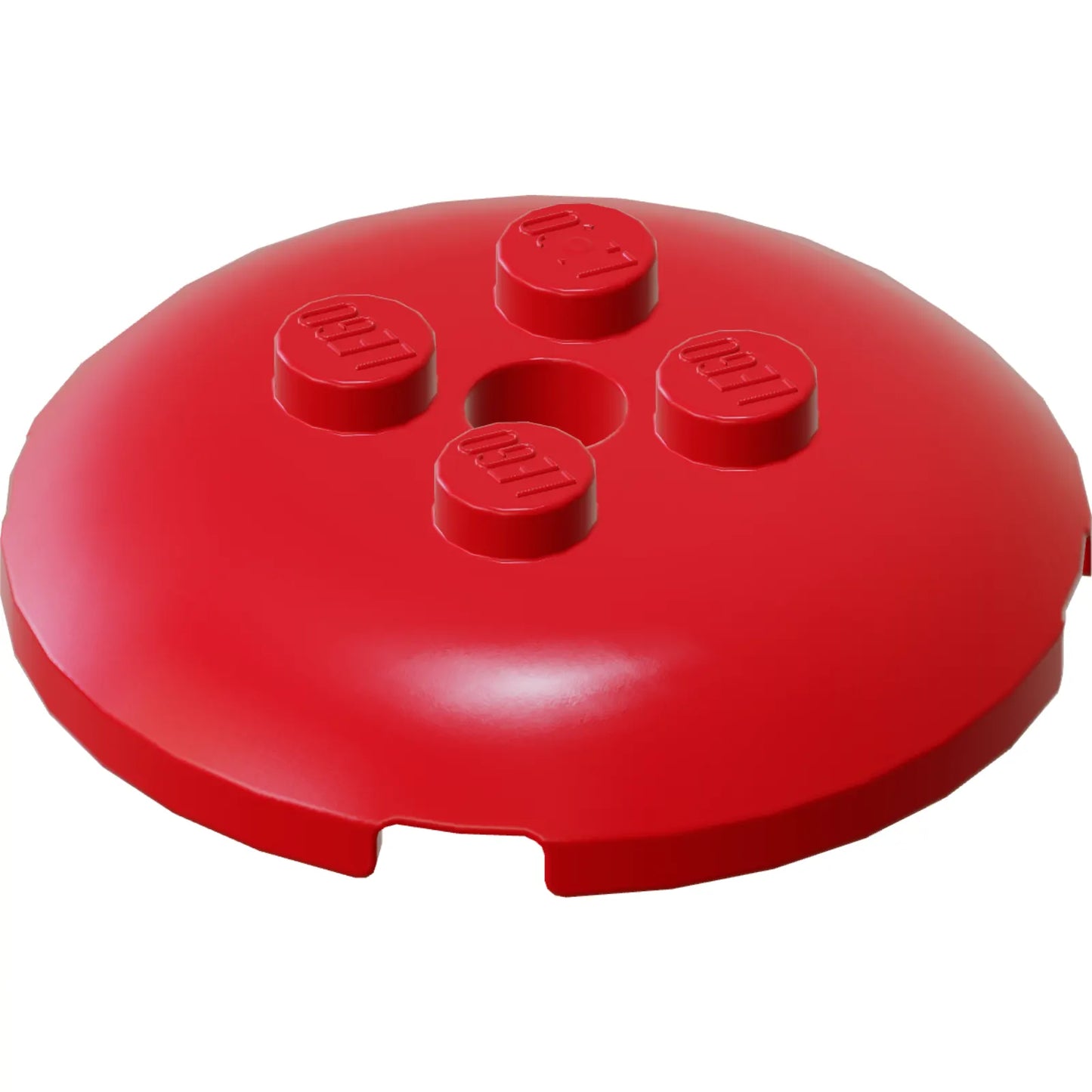 Part 65138 - Brick, Round 4 x 4 x 2/3 Dome Top with Hole
