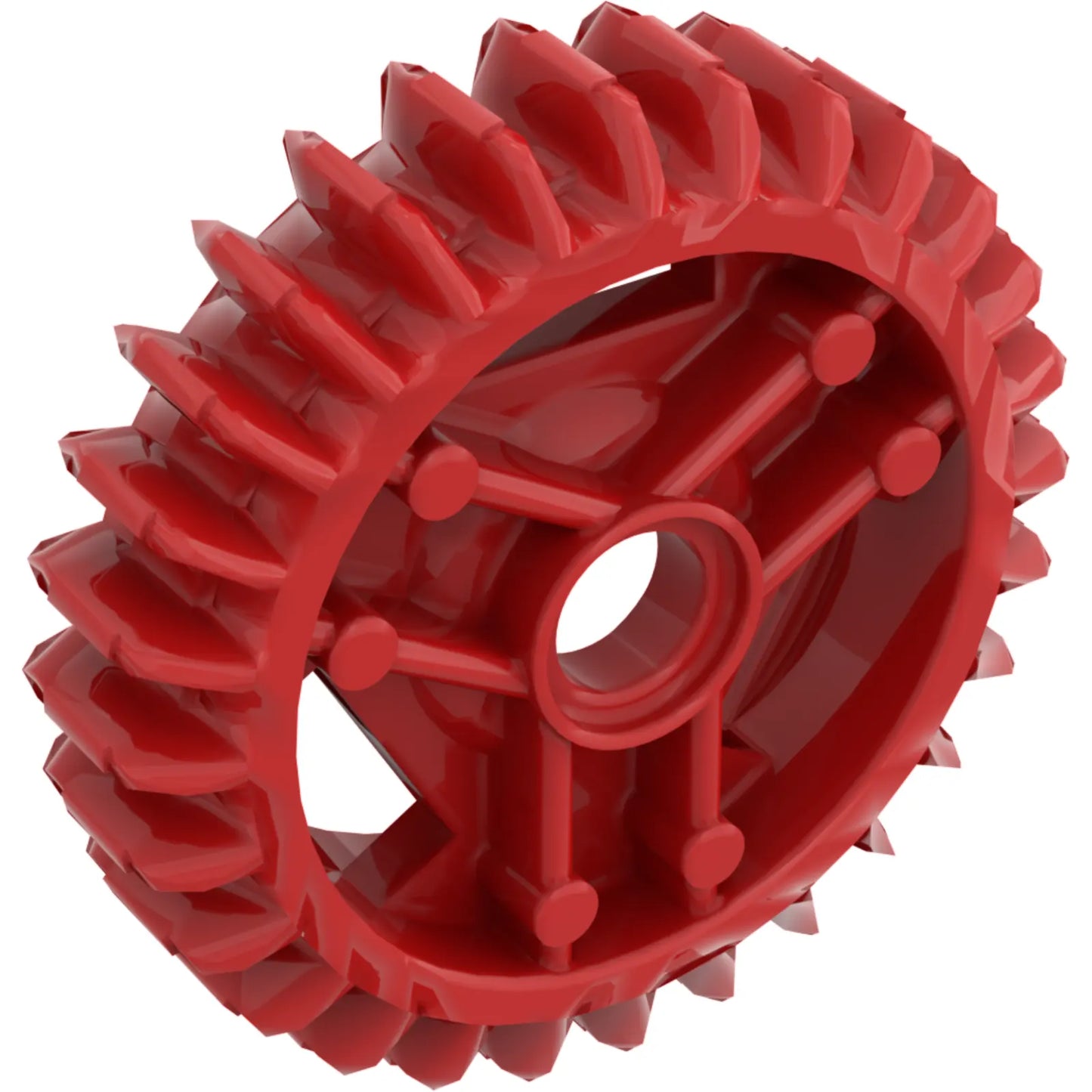 Part 65413 - Technic, Gear 28 Tooth Double Bevel with Pin Hole