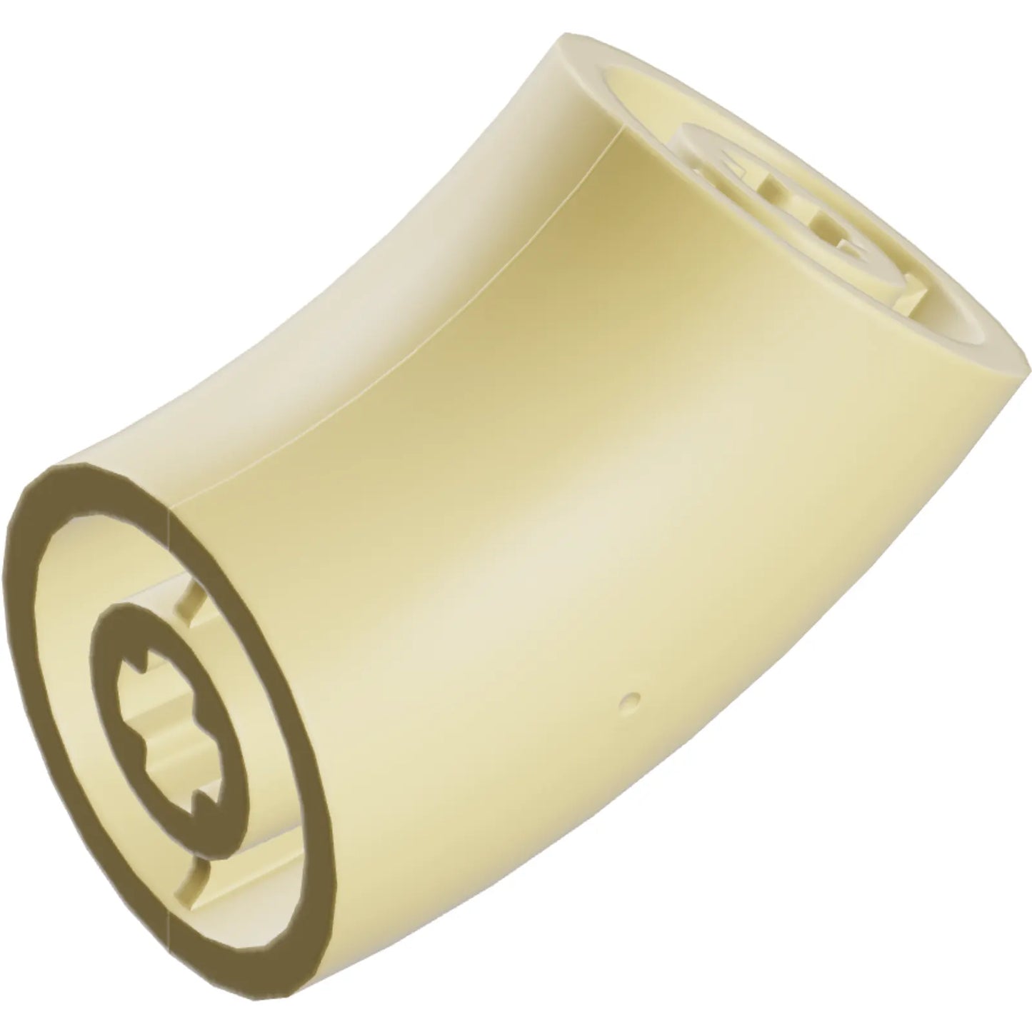 Part 65473 - Brick, Round 2 x 2 D. 45 degrees Elbow (25.5mm Standing Height)