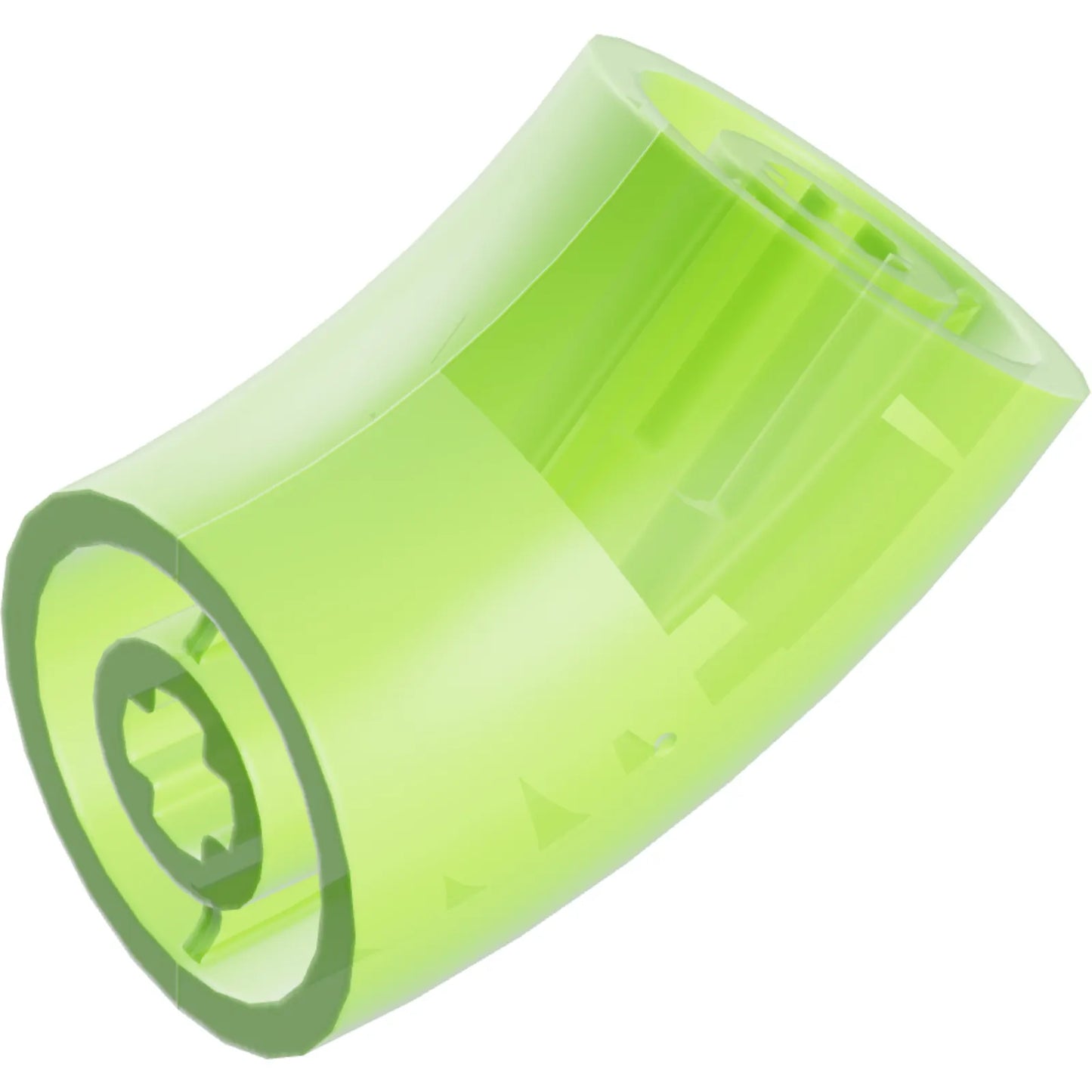 Part 65473 - Brick, Round 2 x 2 D. 45 degrees Elbow (25.5mm Standing Height)