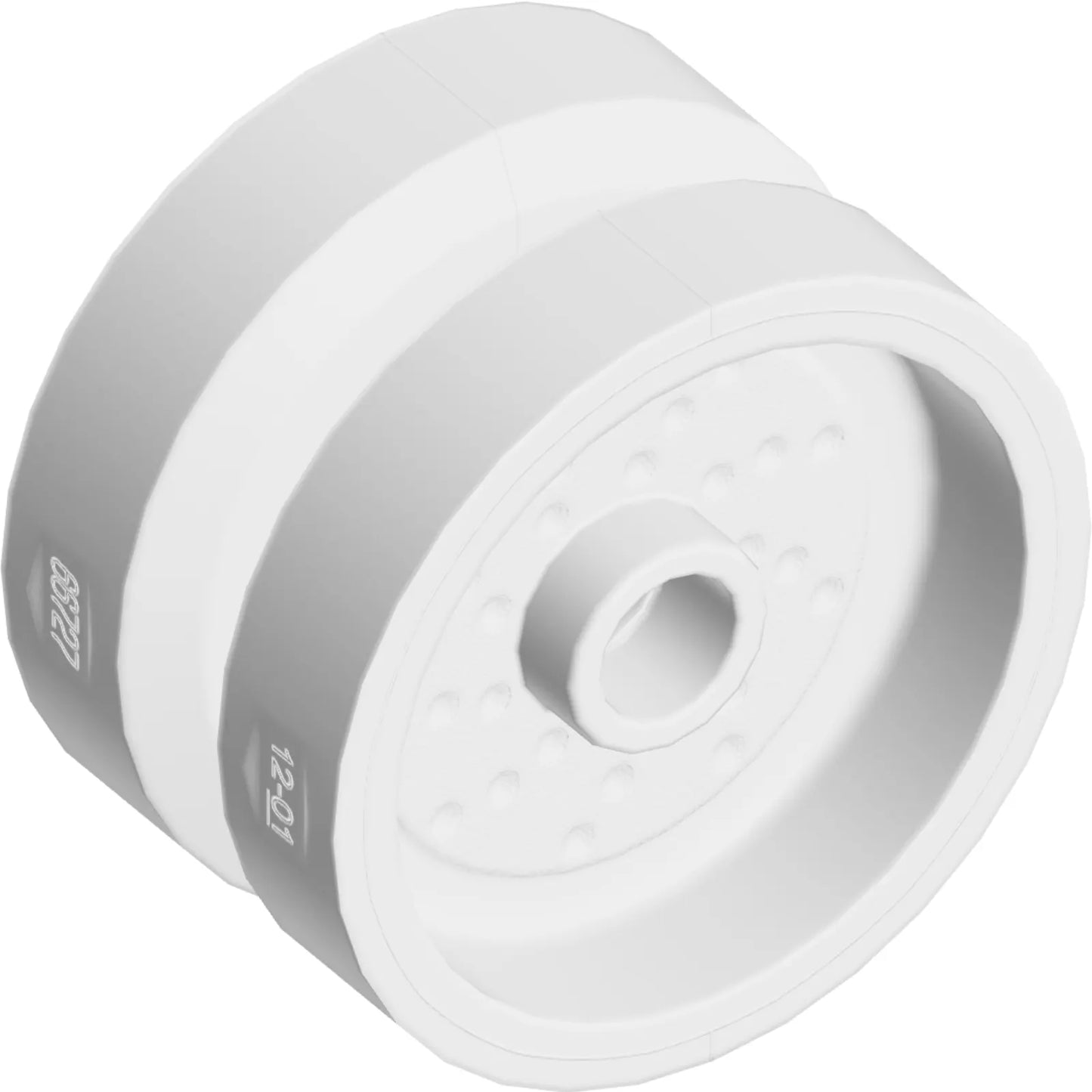 Part 66727 - Wheel 18mm D. x 12mm with Pin Hole and Stud, Dotted Brake Rotor Lines