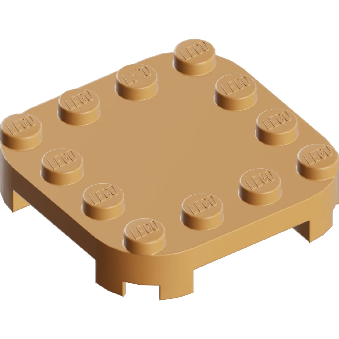 Part 66792 - Plate, Modified 4 x 4 with Rounded Corners and 4 Feet