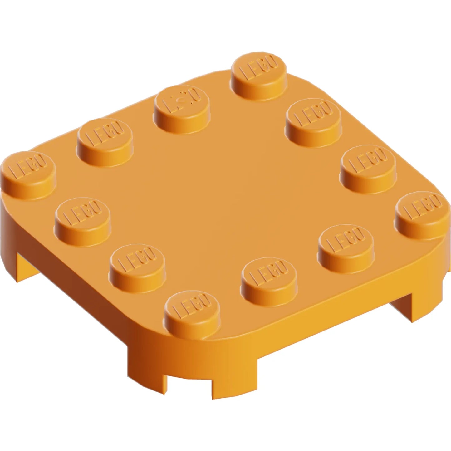 Part 66792 - Plate, Modified 4 x 4 with Rounded Corners and 4 Feet