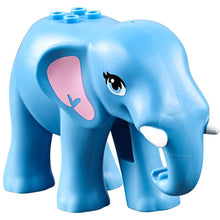 Part 67419pb01 - Elephant, Friends with Bright Pink Ears, White Tusks and Bright Light Blue Eyes Pattern