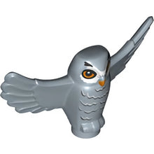 Part 67632pb02 - Owl, Spread Wings with Orange Beak and Eyes, Black and White Rippled Chest Feathers Pattern