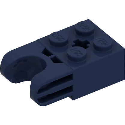 Part 67696 - Technic, Brick Modified 2 x 2 with Ball Socket and Axle Hole - Straight Forks with Round Ends and Closed Sides