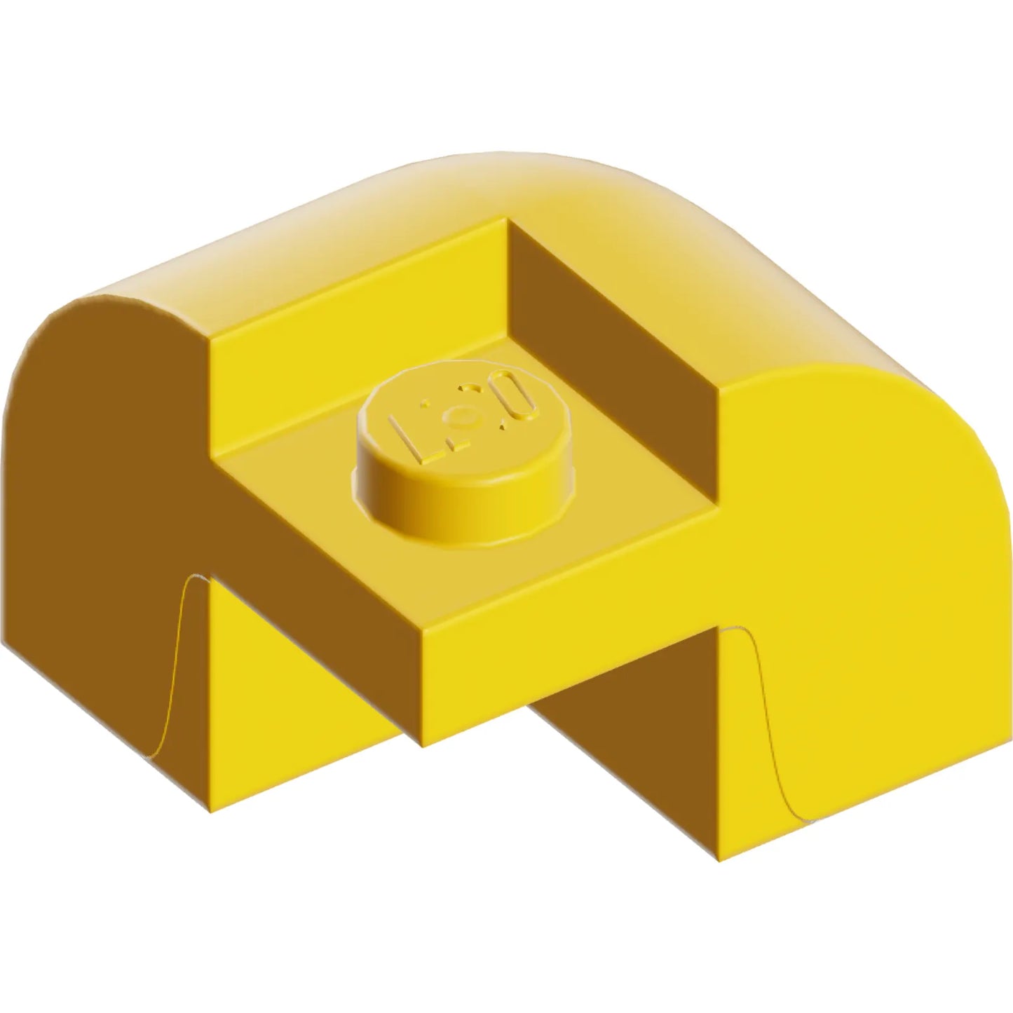Part 67810 - Slope, Curved 2 x 2 x 1 1/3 Corner Round with Recessed Stud