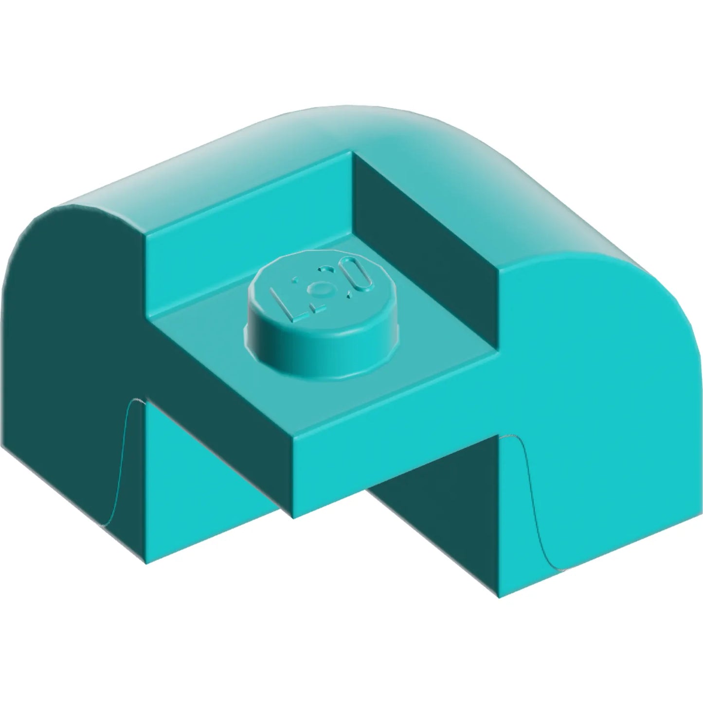 Part 67810 - Slope, Curved 2 x 2 x 1 1/3 Corner Round with Recessed Stud