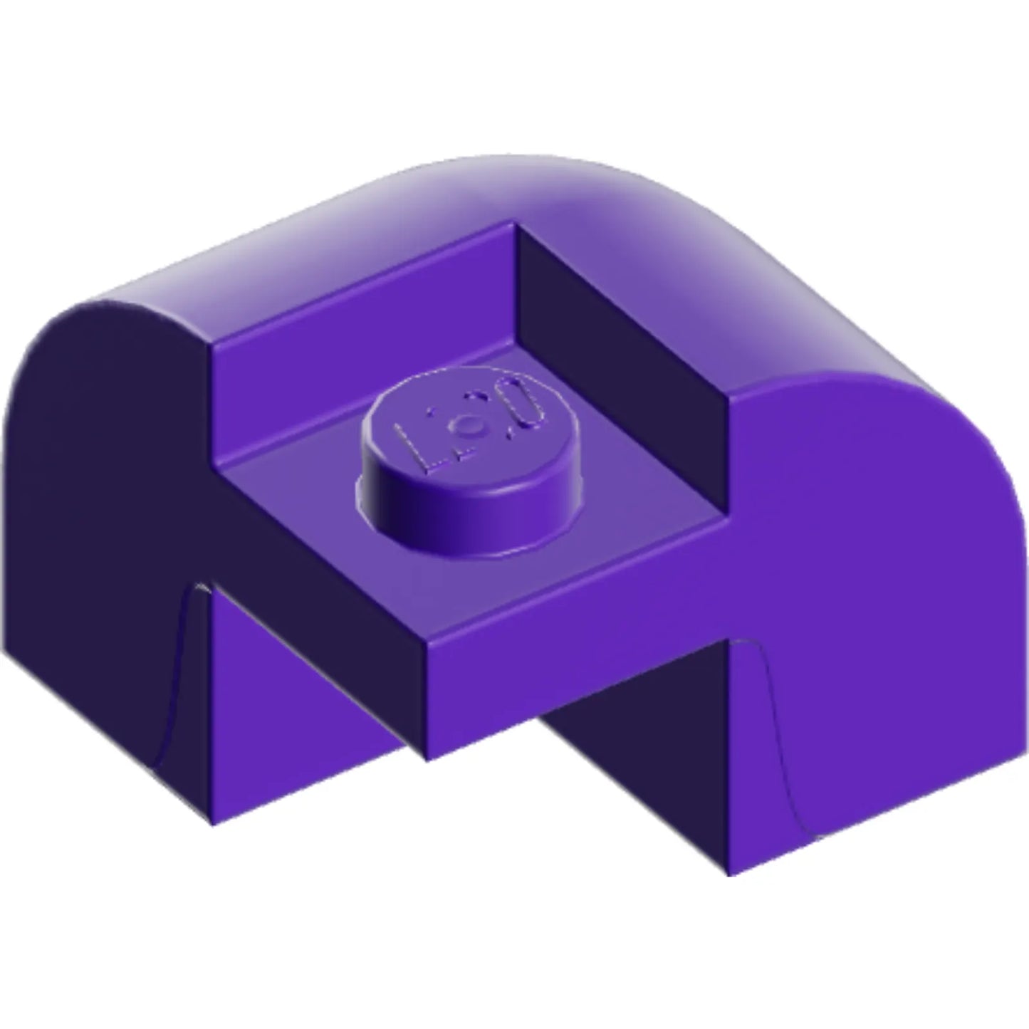 Part 67810 - Slope, Curved 2 x 2 x 1 1/3 Corner Round with Recessed Stud