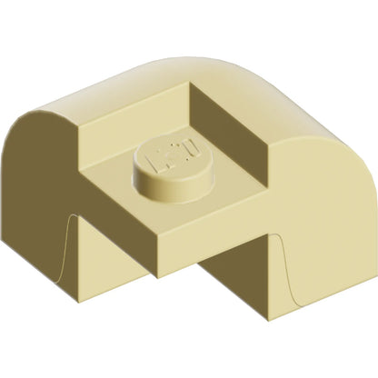 Part 67810 - Slope, Curved 2 x 2 x 1 1/3 Corner Round with Recessed Stud