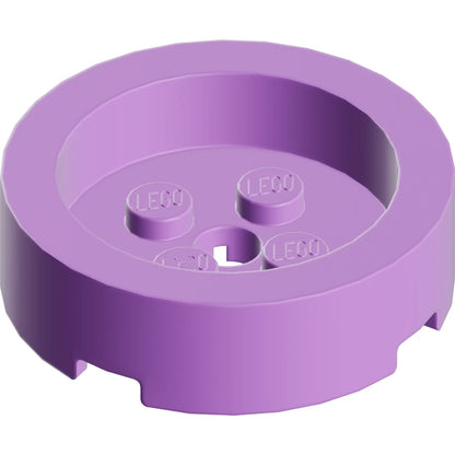 Teil 68325 - Rundstein 4 x 4 mit vertiefter Mitte und Loch