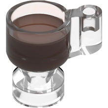 Part 68495pb03 - Minifigure, Utensil Stein / Cup with Molded Reddish Brown Drink Pattern